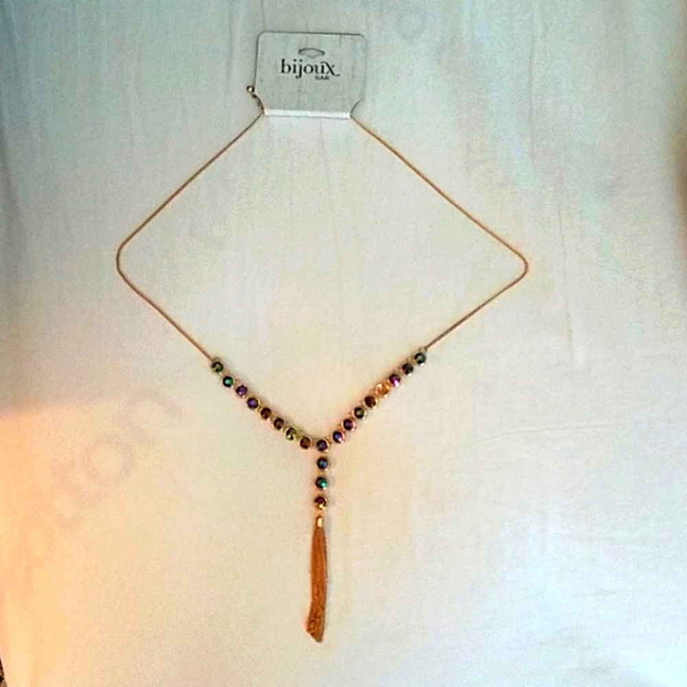 NWT Colorful Tassel Necklace, bijoux bar